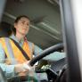 Andrea, 22 años, una de las camioneras más jóvenes de España: "Un compañero me preguntó dónde estaba el chófer y por qué siendo mujer llevaba un camión"