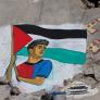 "Shukran": un mural de Lamine Yamal lleva a los escombros de Gaza su gesto con la bandera palestina
