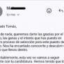 Una empresa rechaza a un candidato de trabajo y la respuesta que da es para que le hagan el dueño