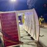 Al menos 18 heridos, entre ellos 9 menores, al volcar un tren turístico en Cártama (Málaga)