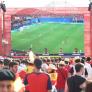 Las altas temperaturas obligan a cancelar la emisión del partido de la selección española en Colón