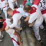 Catorce heridos en el quinto encierro de los Sanfermines, uno de ellos con una cornada en la cara