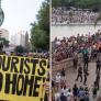 Una turista finlandesa, sobre las protestas contra el turismo en Mallorca: "Me agobié y sentí simpatía por quienes las organizan, ¿está bien que yo esté aquí?"