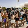 Evacúan el pueblo y los campings de El Saler (València) ante el avance del incendio forestal declarado en Gola de Pujol
