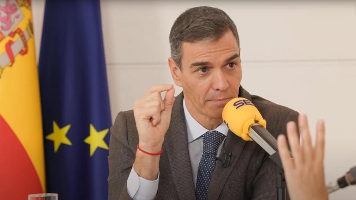 Parecía que había terminado la entrevista, pero Sánchez se saca así cinco minutos más de la manga