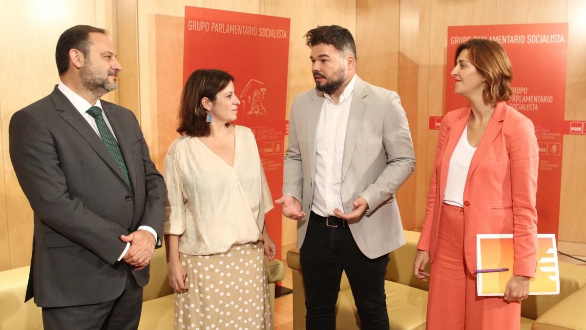ERC pacta con el PSOE que el resultado del 'diálogo' entre gobiernos se ...