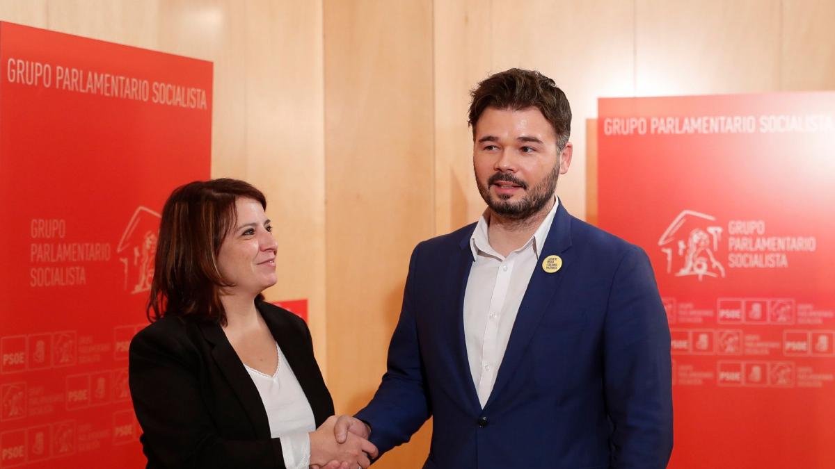 Rufián admite que ha tenido nuevos contactos con el PSOE e insiste en ...