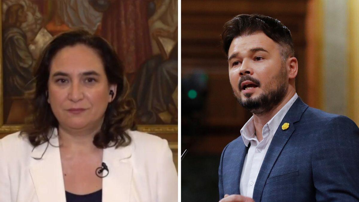 Ada Colau se defiende del ataque de Gabriel Rufián y le devuelve la ...