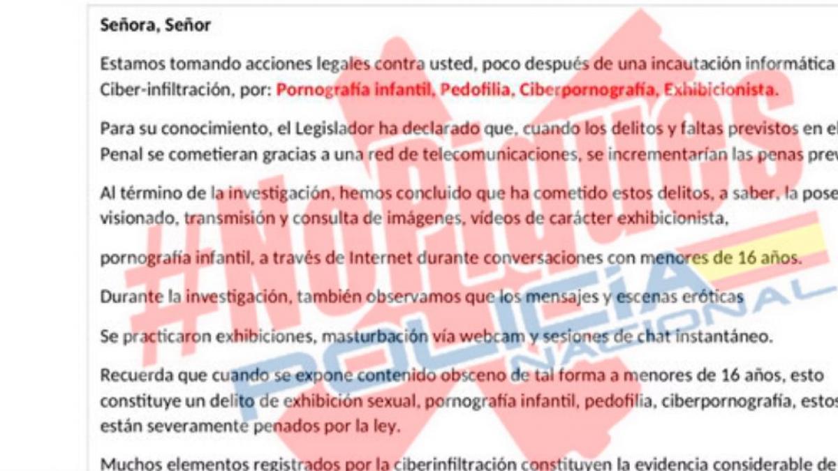 La Policía Nacional alerta de una nueva estafa: si te llega un correo ...