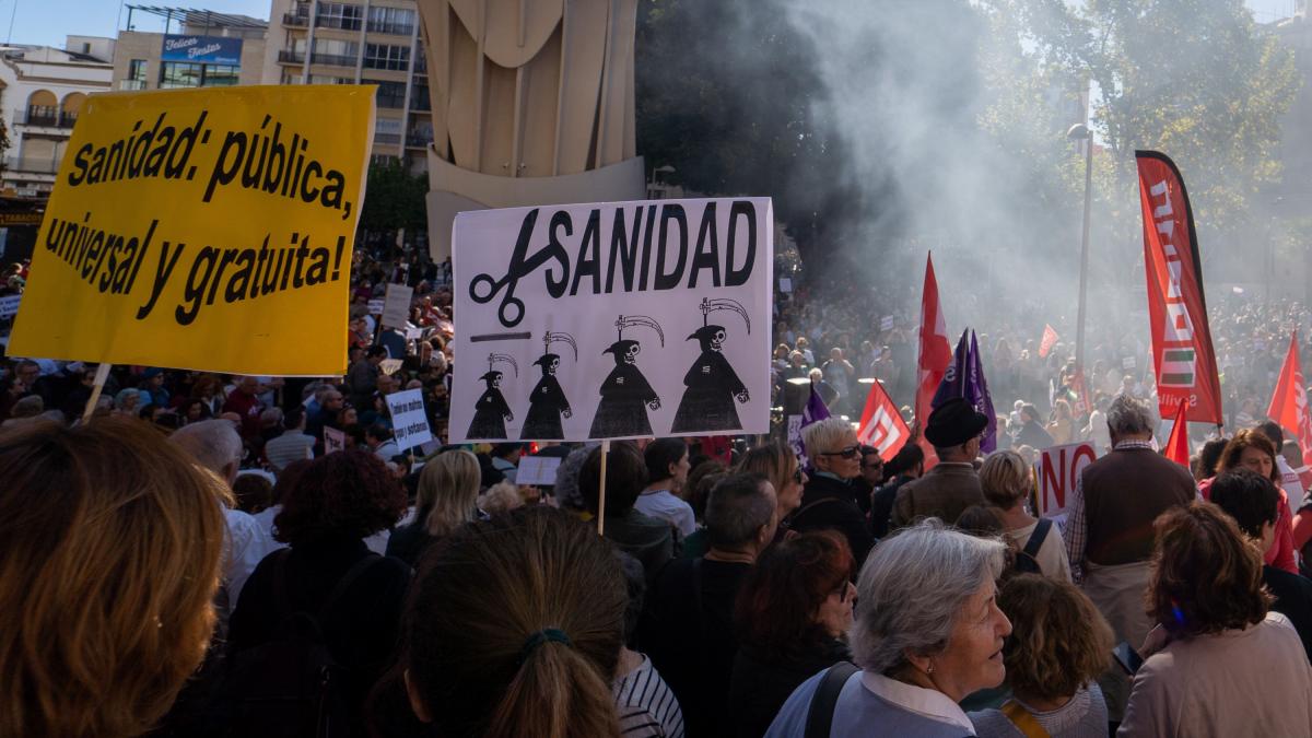 Miles de personas se manifiestan en Andalucía en defensa de la sanidad ...