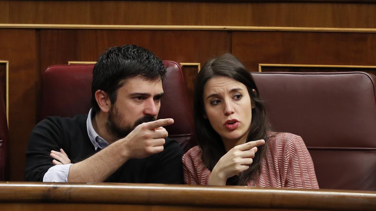 Ramón Espinar escucha a Belarra y le da un contundente palo a Irene Montero