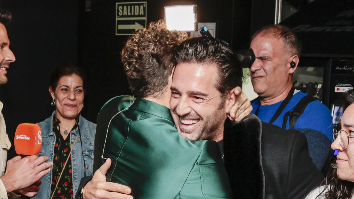 Momento nostalgia: el conmovedor abrazo entre Bisbal y Bustamante que aleja  los rumores sobre su distaciamiento