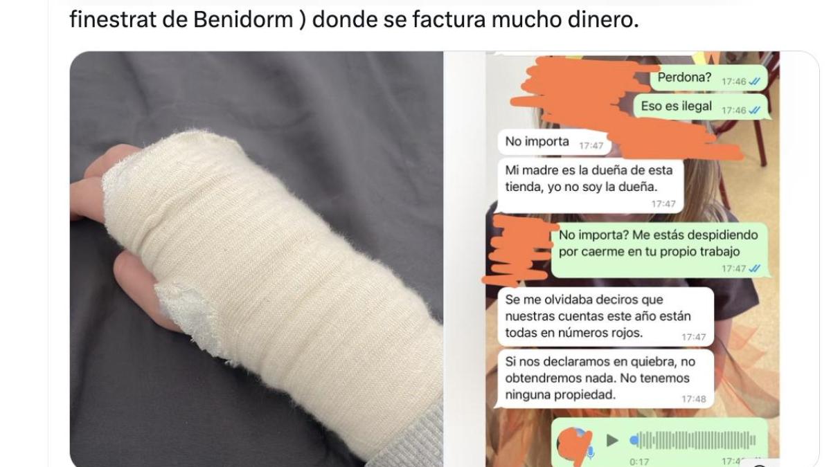 Se lesiona en el trabajo y no se puede creer el whatsapp que le manda ...