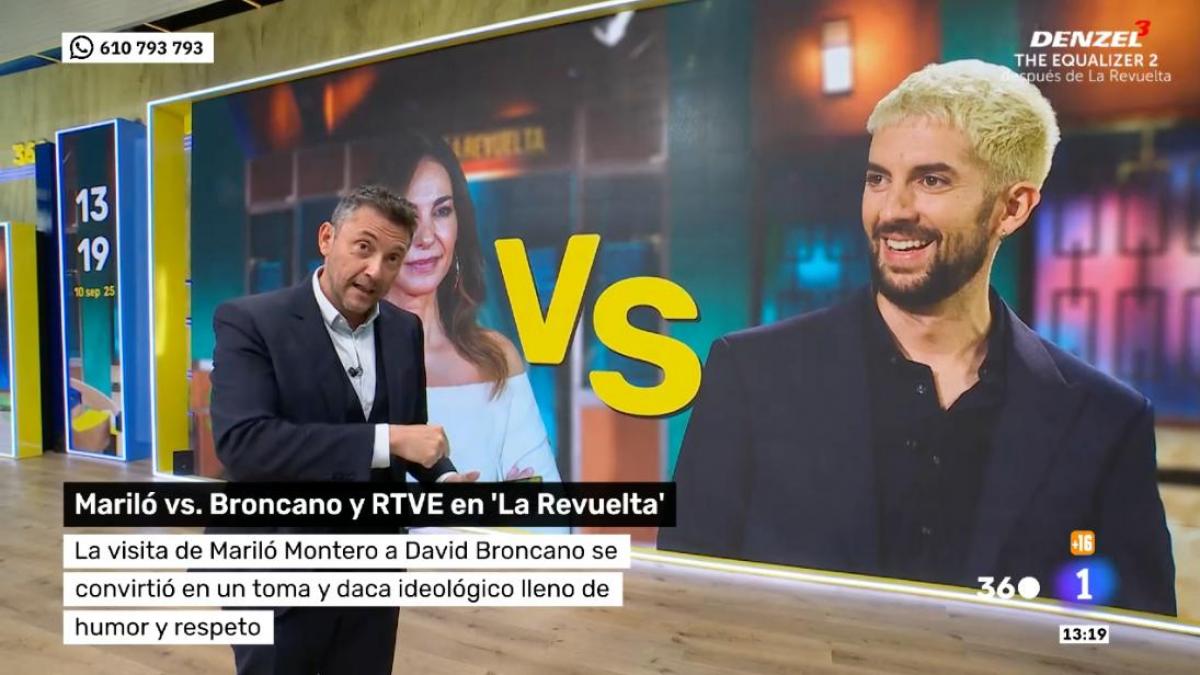 Javier Ruiz responde implacable a lo que Mariló Montero dijo de TVE a Broncano: saca un dato DE-MO-LE-DOR