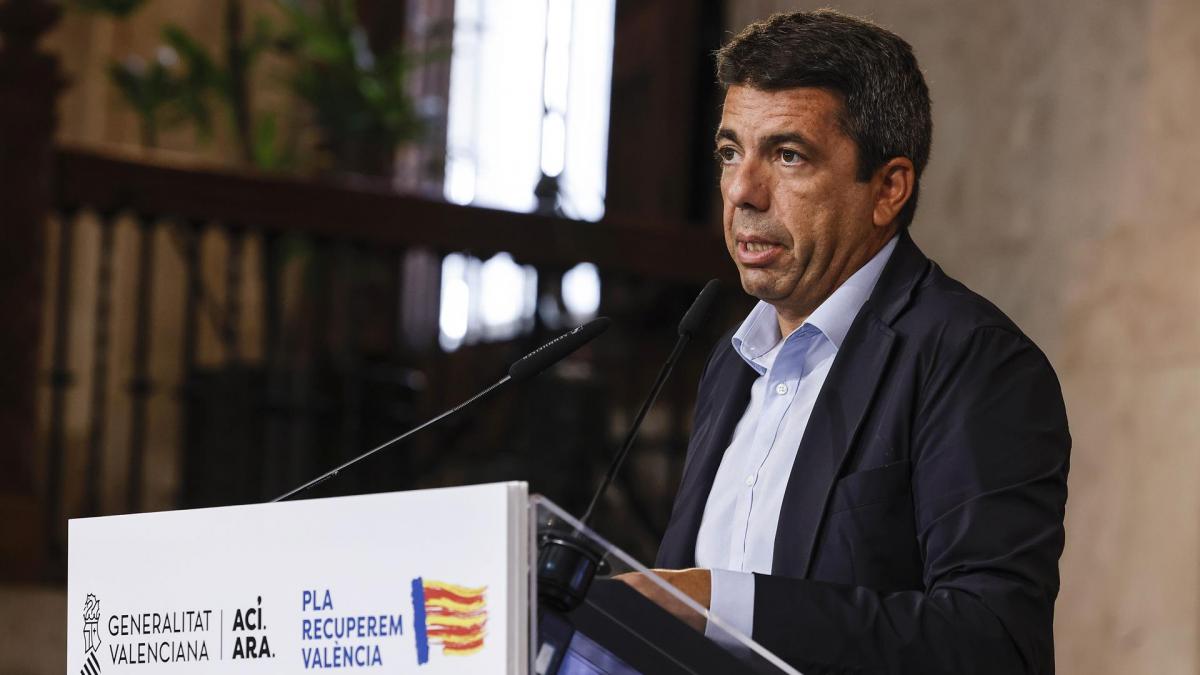 Mazón anuncia la salida del teniente Gan Pampols y una remodelación de su gobierno a partir del 5 de noviembre