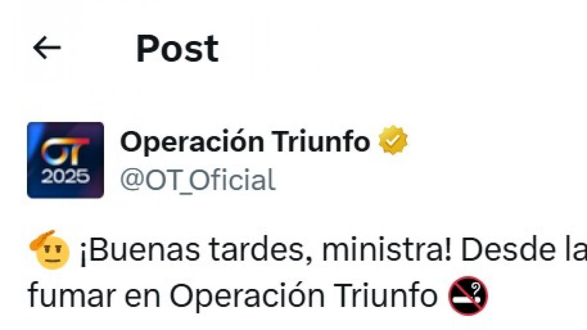 Mónica García reacciona a un tuit de Operación Triunfo y le contestan desde la academia: puede cruzar la pasarela