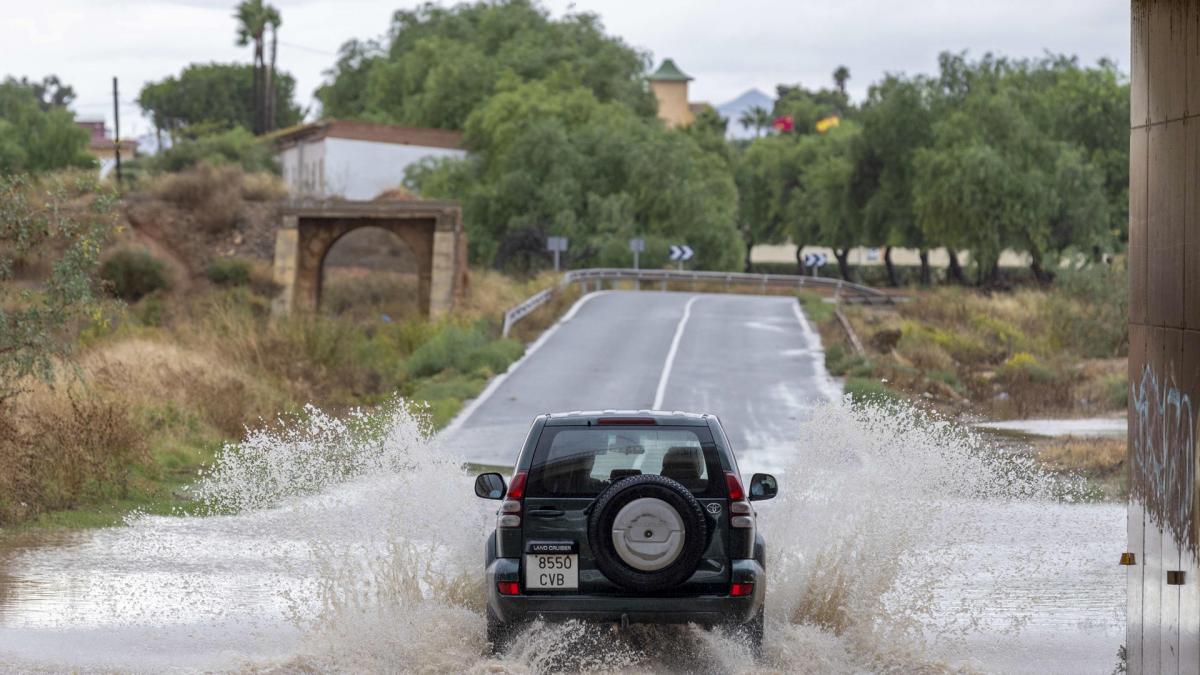 Rescates, desbordamientos y carreteras cortadas en Murcia: López Miras pide el despliegue de la UME tras las fuertes lluvias