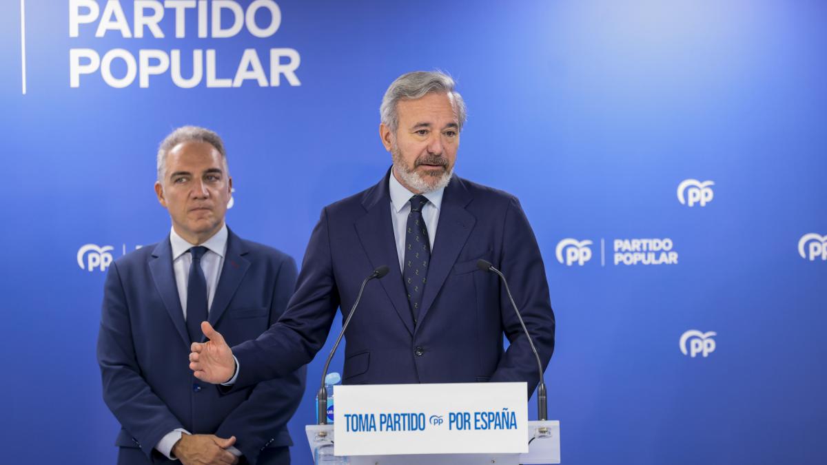 Azcón asegura que ir a elecciones en Aragón es la  última opción  y toca a la puerta de Vox