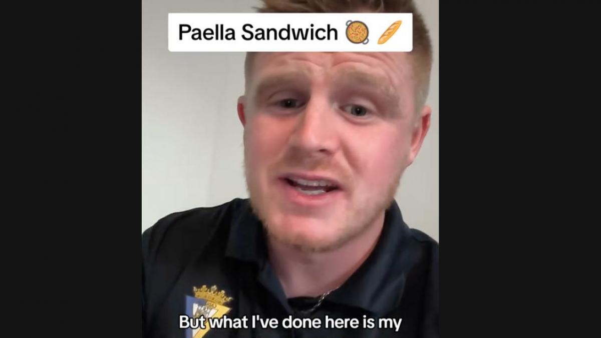 Un británico se hace un bocadillo de paella y los españoles reaccionan en masa, pero no como se espera