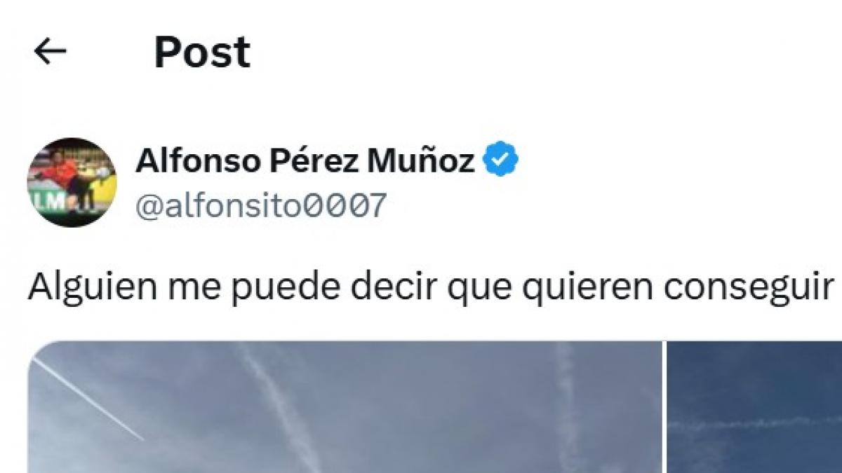 El exfutbolista Alfonso publica este tuit con dos fotografías y ya es de lo más comentado del fin de semana