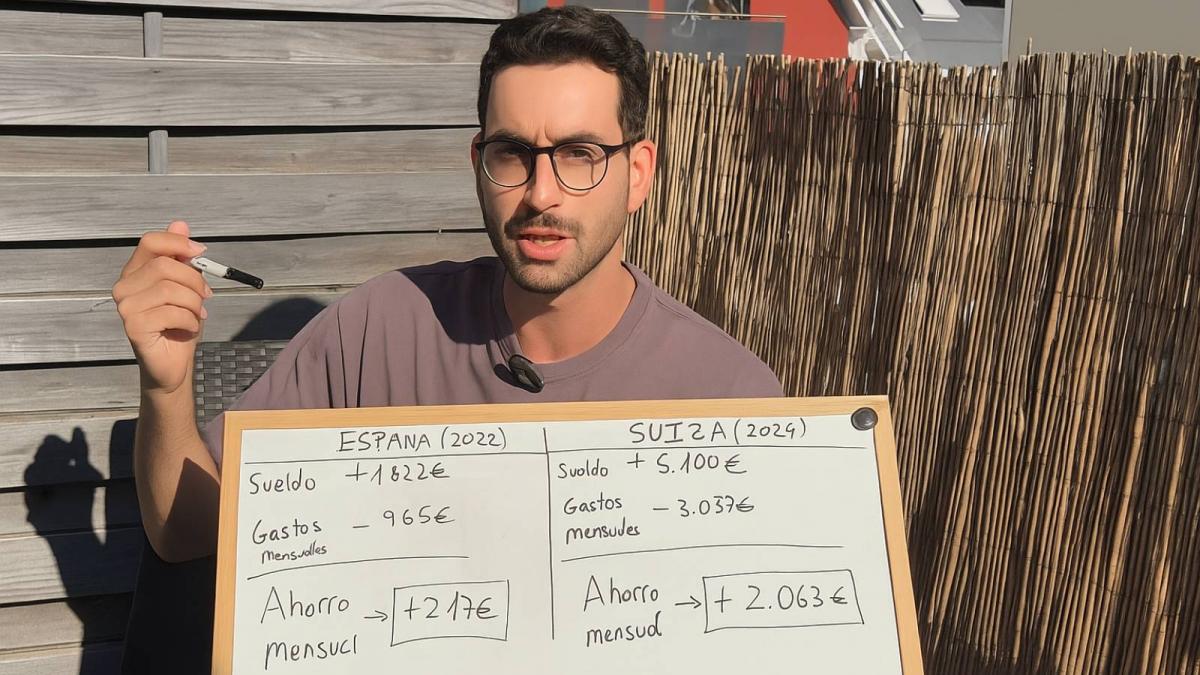 Un joven sanitario en Suiza habla alto y claro: &quot;En España ganaba 1.182 euros y aquí 5.100; en Madrid compartía piso y aquí vivo solo&quot;