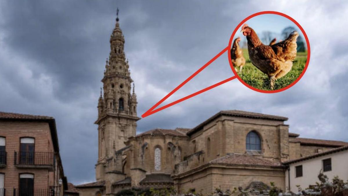 Sorprende que en esta catedral de La Rioja se conserve un gallinero medieval fruto de una historia de leyenda