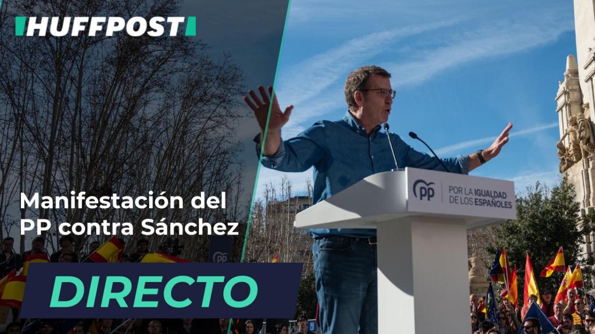 EN DIRECTO | Manifestación del PP contra el Gobierno de Pedro Sánchez