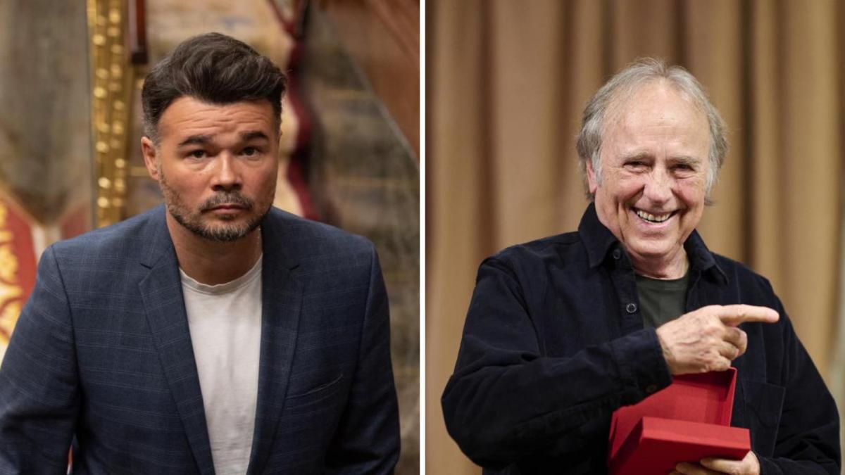 Gabriel Rufián escucha las críticas a Serrat y se posiciona con unas palabras que no admiten réplica