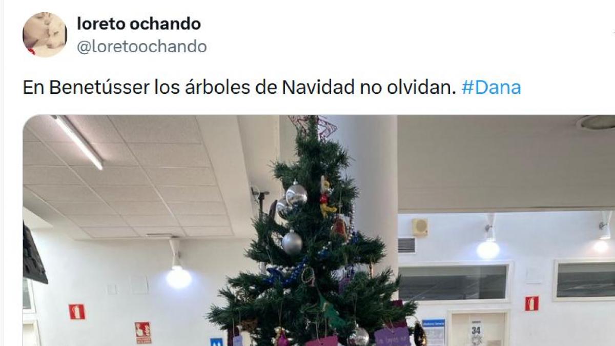 El mensaje que han dejado en un árbol de Navidad de un centro de salud de un pueblo de Valencia dice mucho
