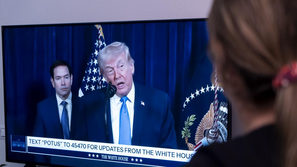 Ve la rueda de prensa de Trump en TVE y lo que sale en pantalla lleva ...