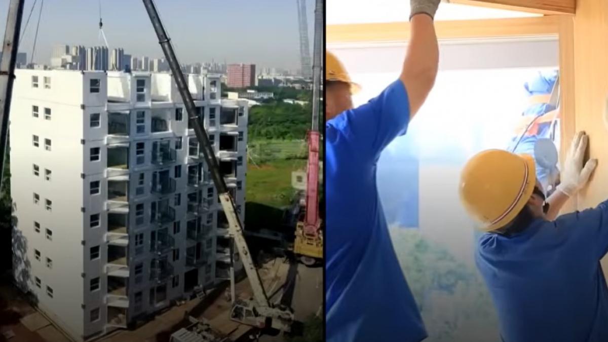 En 28 horas y 45 minutos China construye un edificio de 10 plantas plenamente operativo: tiene "truco", pero no sus récords constructivos