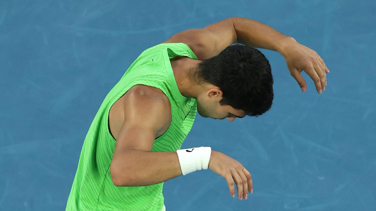 Alcaraz celebra el pase a la final en el Open de Australia haciendo esta pose: no es casual y ha desatado la locura