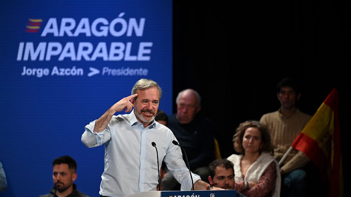 Azcón (PP) gana en Aragón pero retrocede dos escaños y queda a merced de Vox, que duplica representación