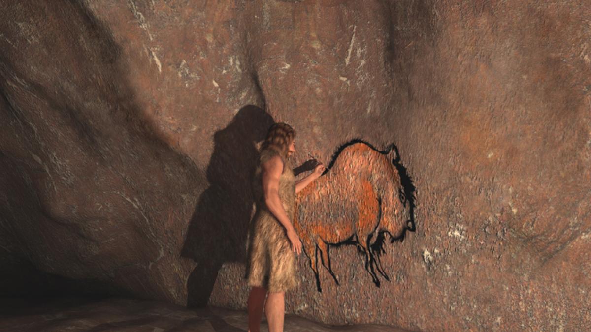 Hallan en Navarra el esqueleto casi completo de un gigantesco y fuerte animal de hace 4 siglos con una punta de flecha