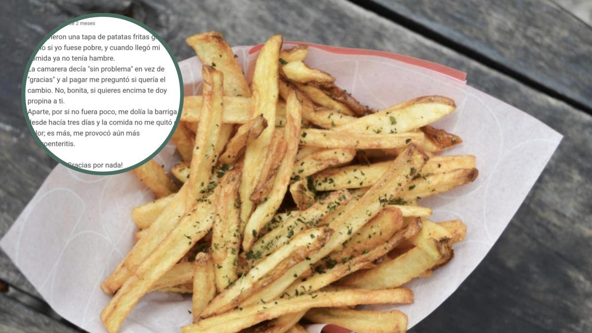 Una clienta se queja de que le pusieron una tapa de patatas en un bar: la réplica del dueño, para emplatarla y exponerla en la Academia de Gastronomía