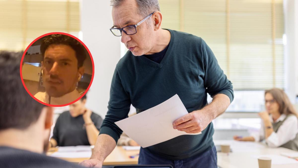 Una maestra dice que no ve normal que haya docentes de 60 años: un profesor, días después, le da la lección de su vida