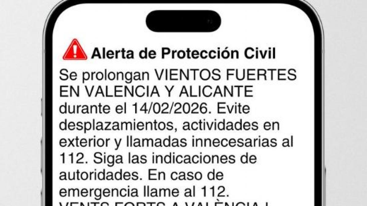 La Generalitat Valenciana lanza un Es-Alert ante los fuertes vientos de este sábado
