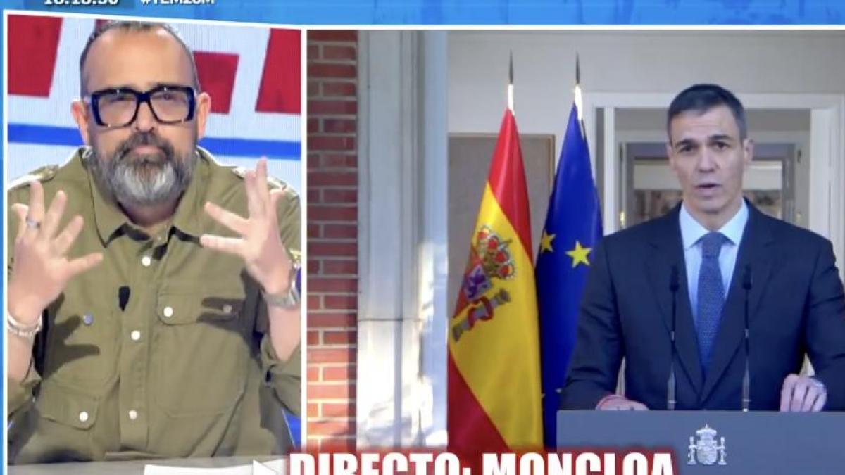 El gesto de Risto Mejide nada más anunciarse a Carlos Cuerpo como vicepresidente primero del Gobierno