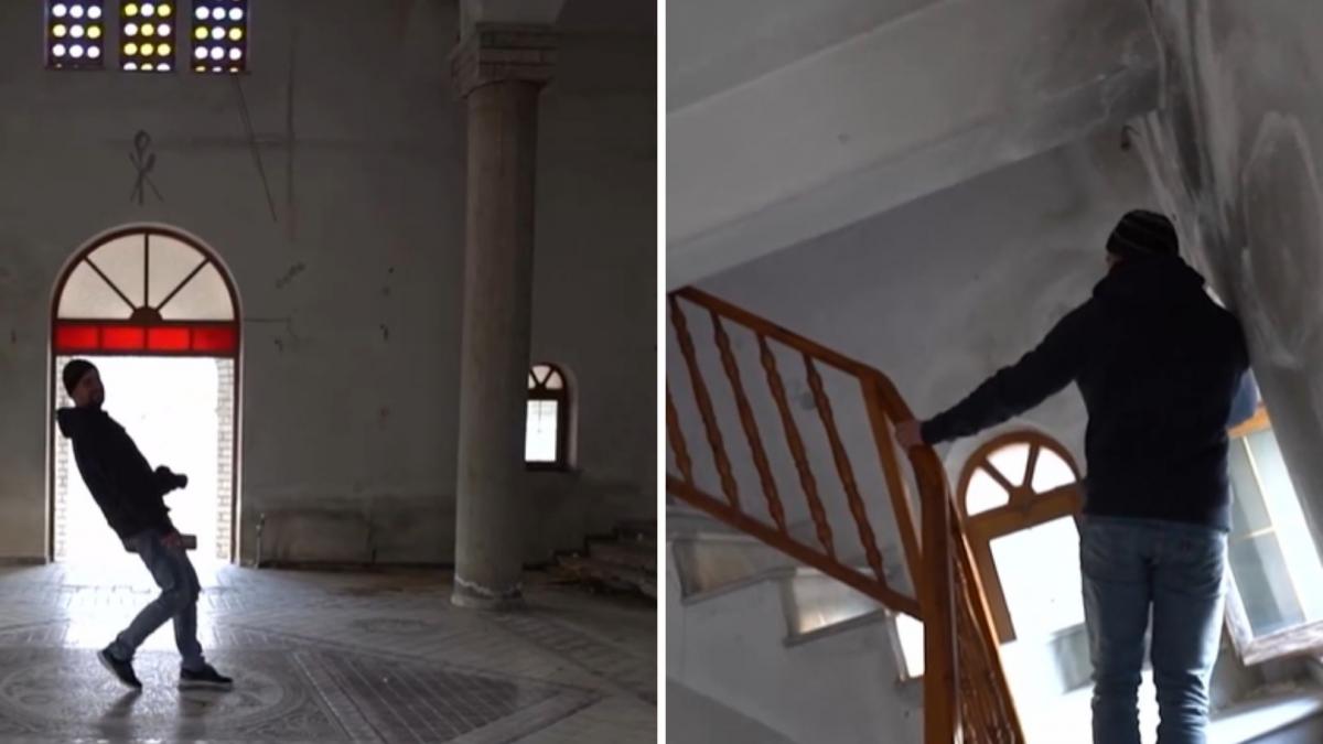 Esta iglesia de Grecia, que se inclina más que la Torre de Pisa, fascina a los turistas