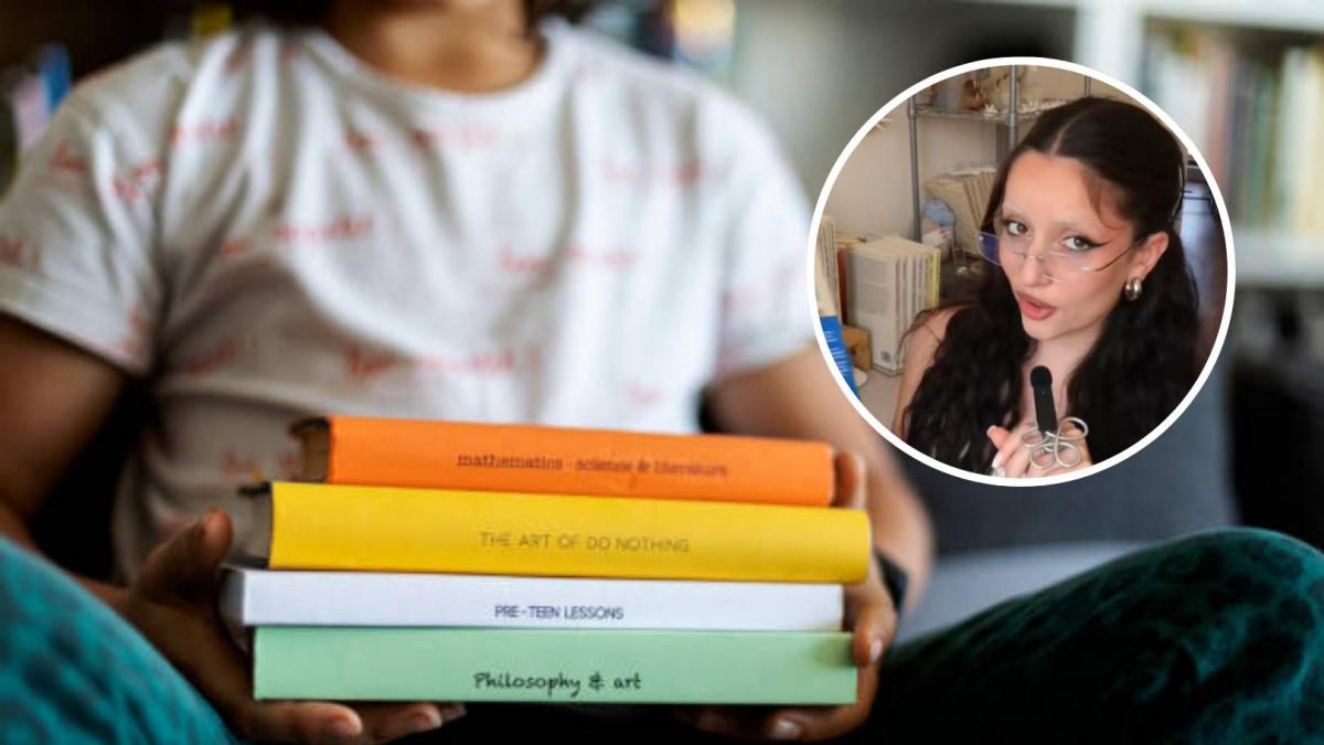 Kenya Stephanie, escritora, explica la razón por la que los títulos en el lomo de los libros están orientados de diferente forma