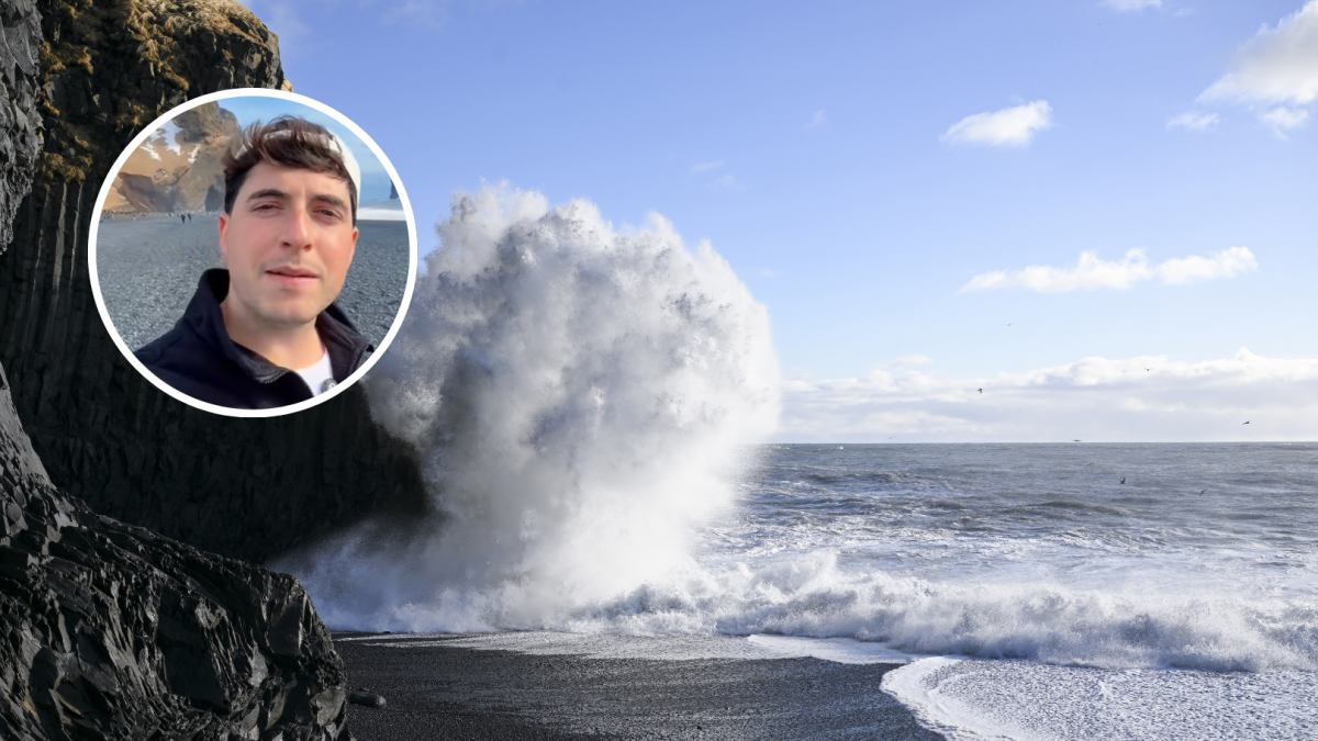 David Segura, divulgador marino, explica cómo es la playa más peligrosa del mundo en el sur de Islandia: "Nunca subestimes al mar"