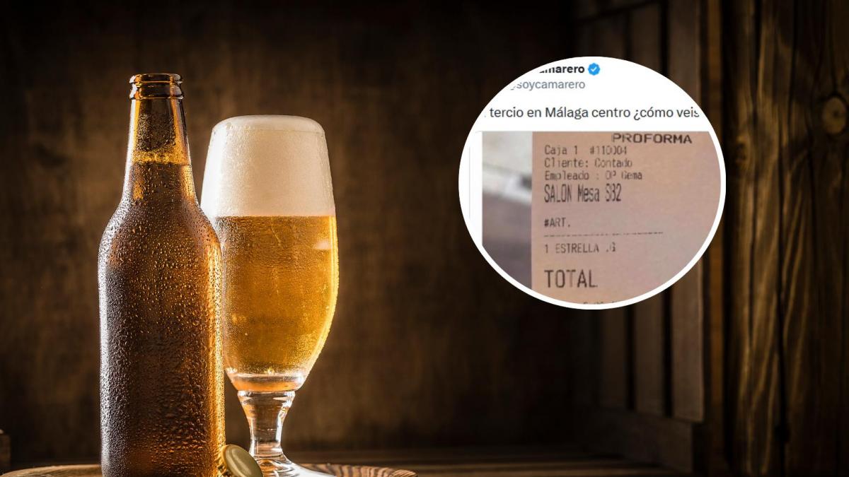 Va a un bar de Málaga, se pide un tercio y lo que le cobran está dejando a muchos boquiabiertos (para mal)
