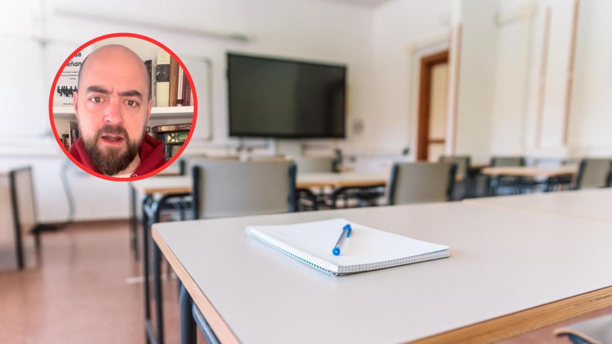 Juan Jesús, profesor: "Nos desesperamos porque tenemos la sensación de que nuestro trabajo no sirve para nada"