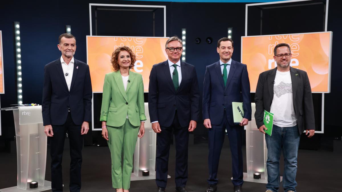Vídeo en directo: debate de los candidatos a las elecciones de Andalucía