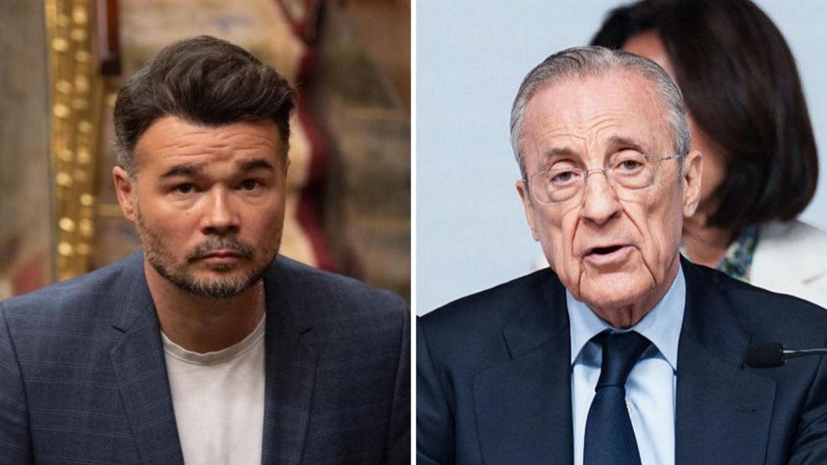 A Gabriel Rufián le basta una frase para resumir la rueda de prensa de Florentino Pérez