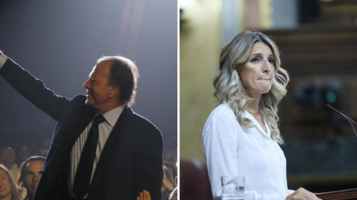 Julio Iglesias se querella contra Yolanda Díaz por injurias y calumnias