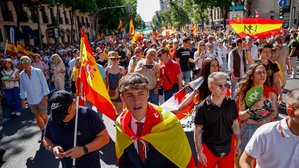Decenas de miles de personas se manifiestan en Madrid para pedir la ...