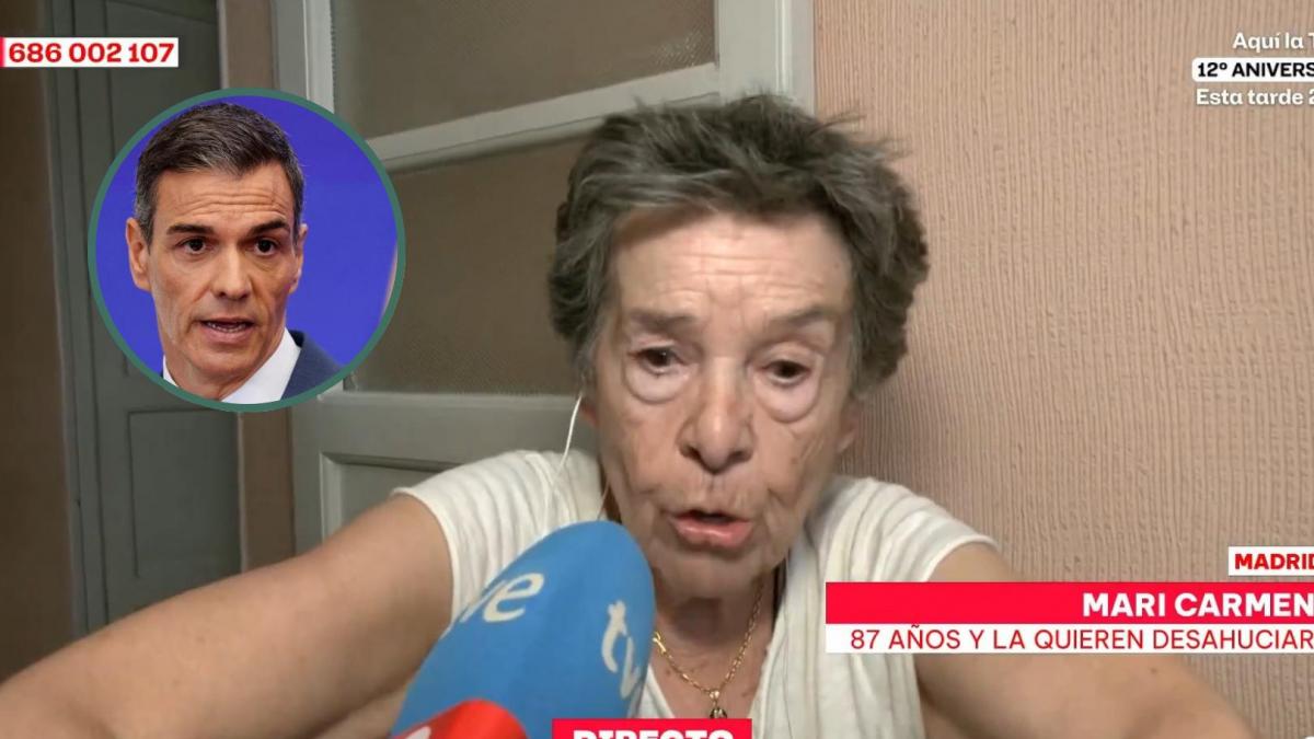 La petición desesperada a Pedro Sánchez de una mujer de 87 años a la que quieren desahuciar