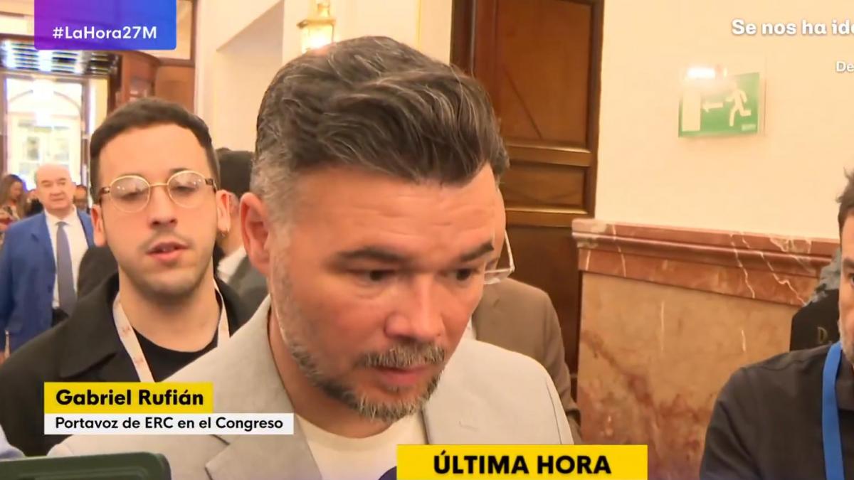 Preguntan a Rufián por la UCO y el PSOE y deja una frase clara sobre lo que podría pasar en España
