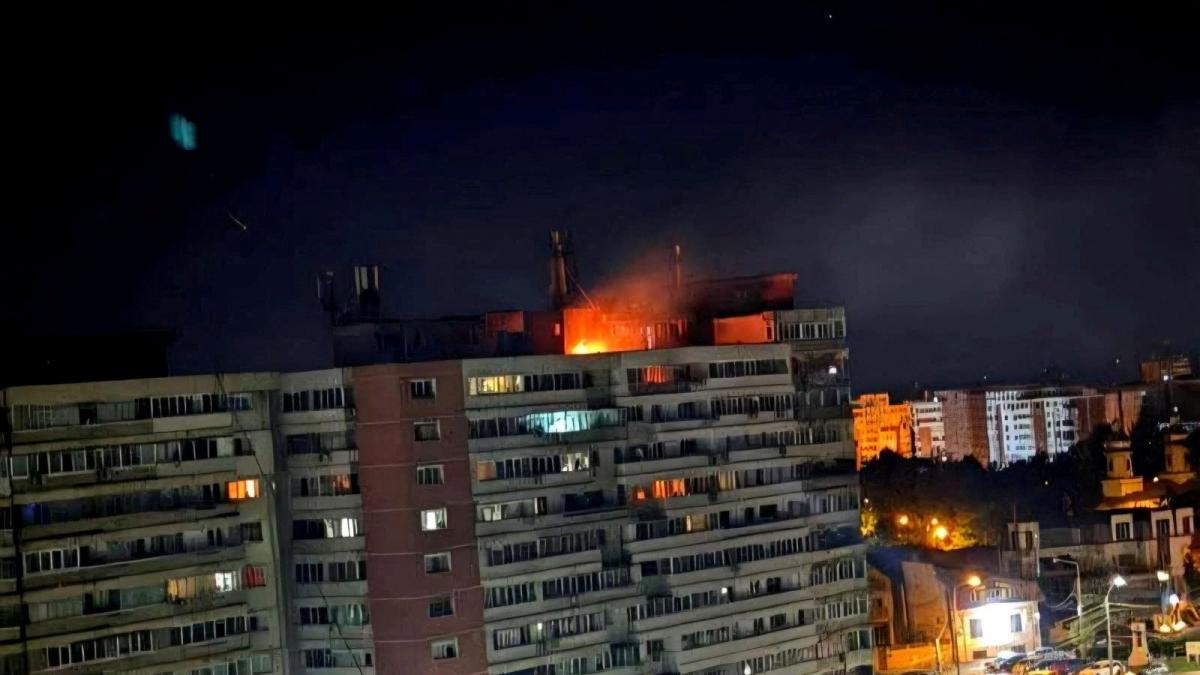 Un dron ruso se estrella contra un apartamento en Rumania, hiriendo a dos personas y causando un incendio